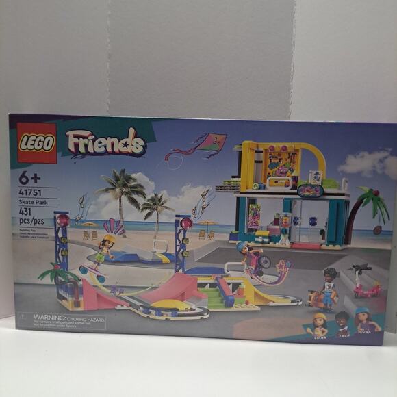 LEGO My City Skate Park Toy Set 60364 with Skateboard, BMX   Skate Park